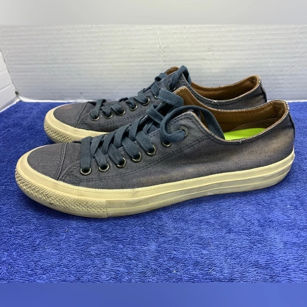 Men's 8.5 Women's 10.5 Navy Blue CONVERSE X JOHN VARVATOS Chuck Taylor II Shoes